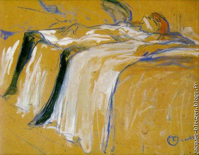 "Seule", du peintre Henri de Toulouse-Lautrec (1896).