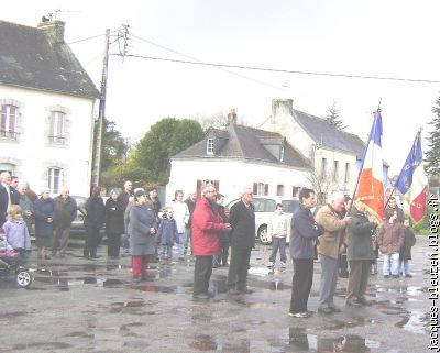 durant la minute de silence.