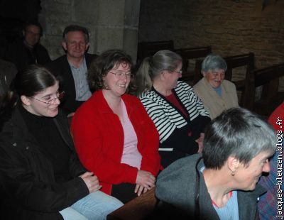 Philomène, Odette et Annick en souriante compagnie.....