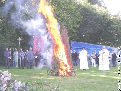 le feu de l'enfer.